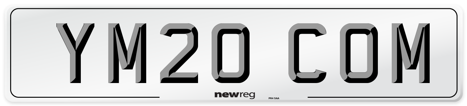 YM20 COM Number Plate from New Reg